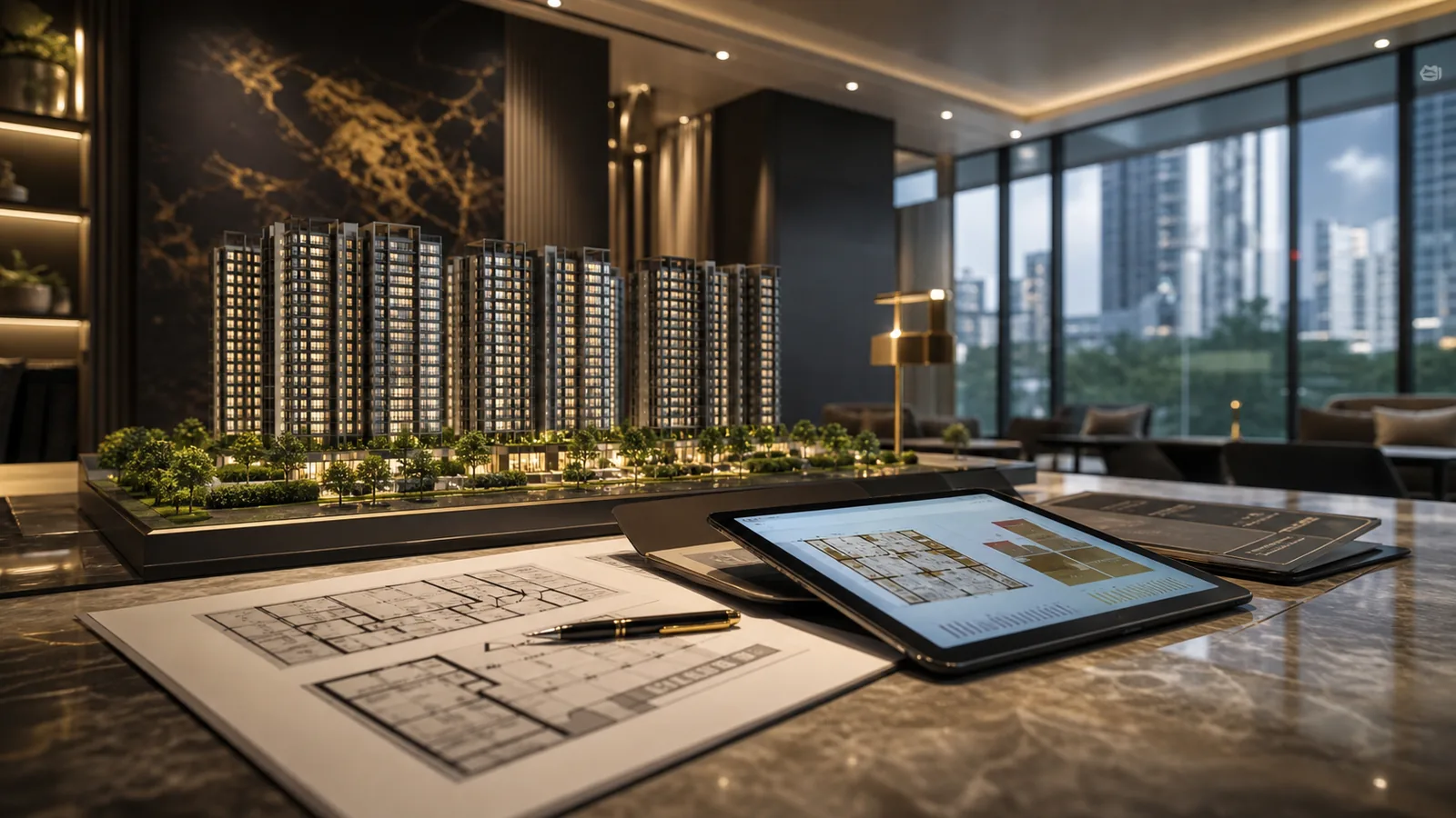Zach Lin new launch condo agent Singapore unit selection with showroom model and floor plan